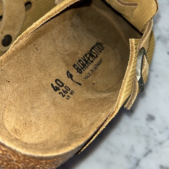 Birkenstock Boston Suede Embossed Clogs Size 9 NWT - Picture 13 of 15